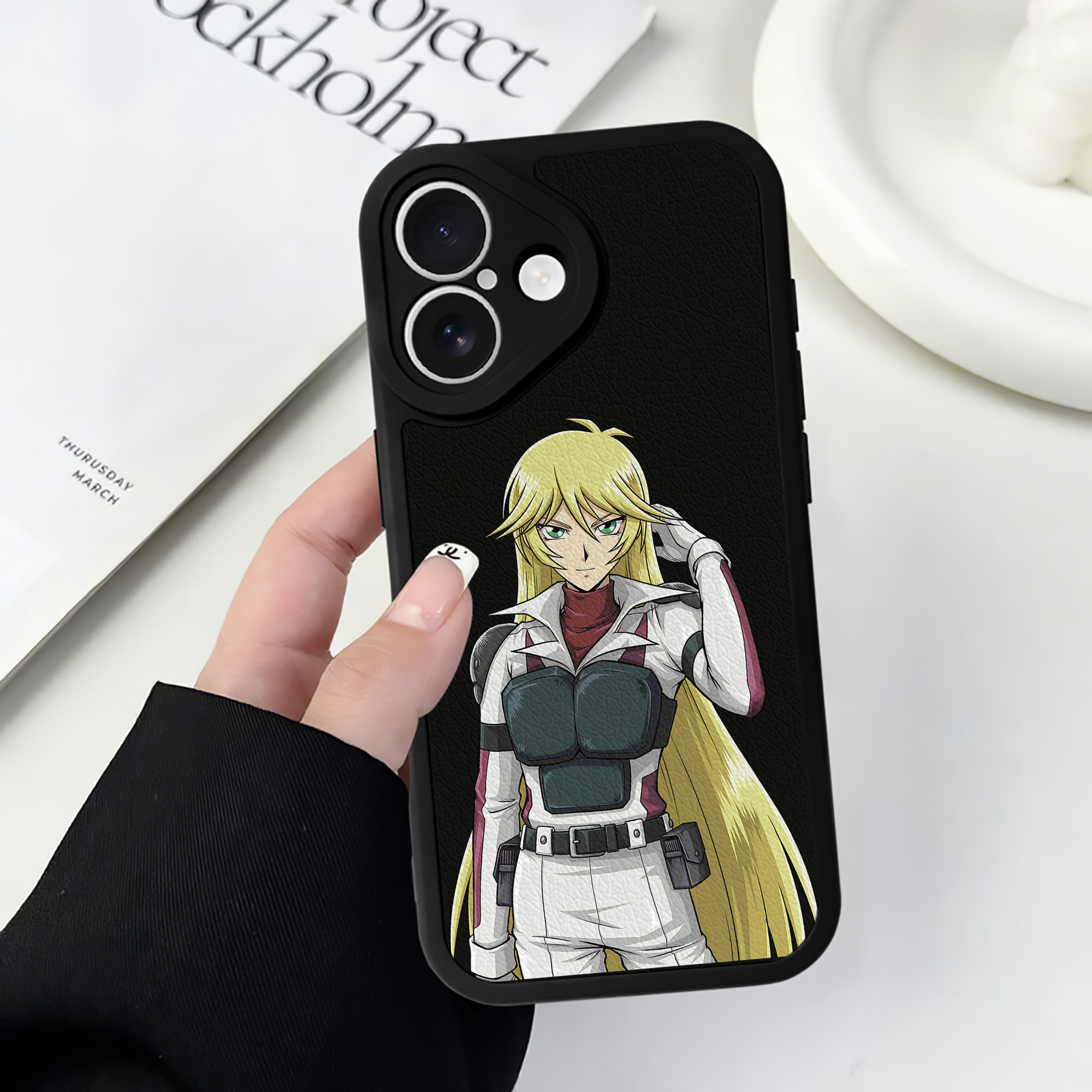 （画像用） 遊☆戯☆王 Yu-Gi-Oh! 【iPhone 16シリーズ対応】シリコンスマホケース（レザー調） 材質：シリコン
